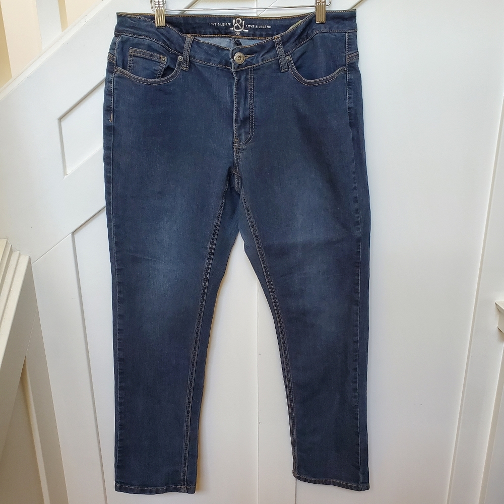 Blue Stretch Denim Jeans